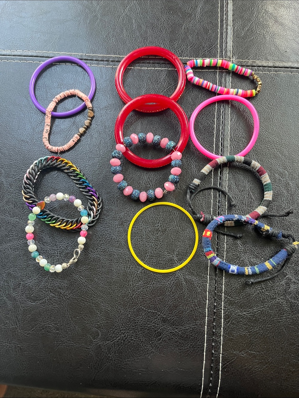 Source Unknown Kids Bracelet Set - Red, Pink, Purple, Yellow, Blue, Multicolor